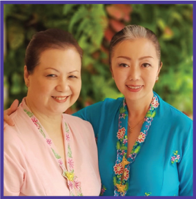 Peranakan home chefs Juliana and Florence